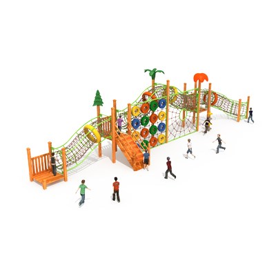 Juegos de seguridad para niños al aire libre Tubos y túneles Red de escalada TQ-SWZD101